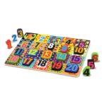 Детски дървен пъзел с големи фигури Цифри Melissa & Doug 13832 (1)