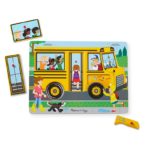 Дървен музикален пъзел с дръжки Рими Автобус Melissa & Doug 10739 (1)