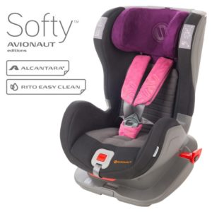 Бебешко столче за кола с IsoFix F.03, 9-25 кг Avionaut - Черно и розово