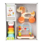 Дървен комплект от образователни играчки Ecotoys