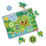 Дървен детски пъзел с животни 24 части Melissa & Doug